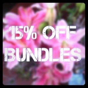 15% off two or more items!